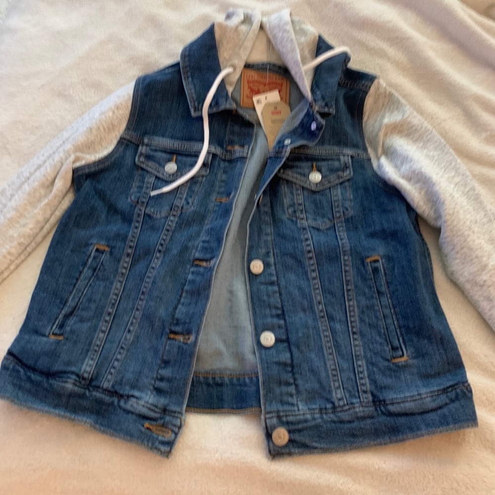 Levi’s Jean/ sweatshirt trucker jacket